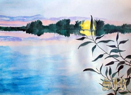 Поэтапное рисование пейзажа