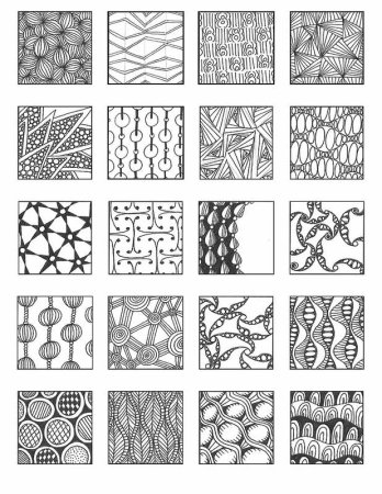 Дудлинг и Зентангл для начинающих в квадрате