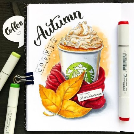 Рисование фломастерами для скетчинга