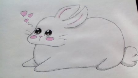 Поэтапное рисование кролика