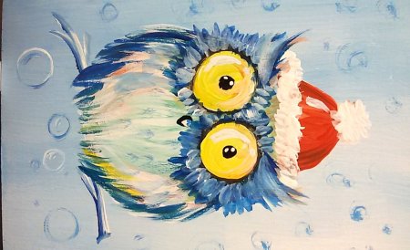 Закат масляными красками