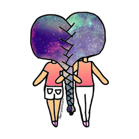 Парные рисунки карандашом для подруг