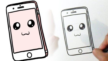 Картинки для срисовки телефон