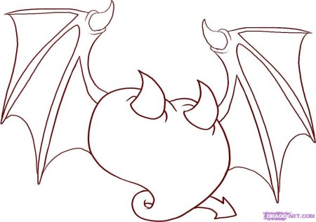 Демон рисунок легкий