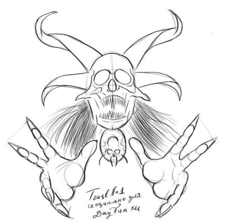 Рисунки для срисовки страшные дьяволы