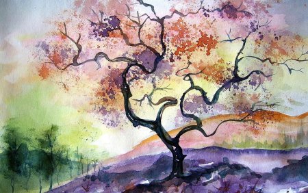 Рисунки акварелью простые