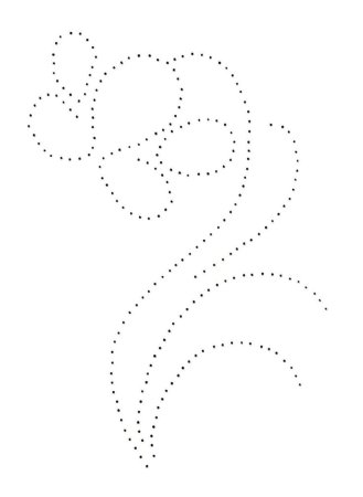 Трафарет для вышивки изонитью