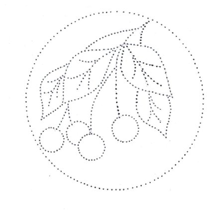 Узор в виде точек для изонити