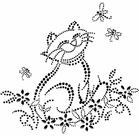 Орнамент для точечной росписи контурами