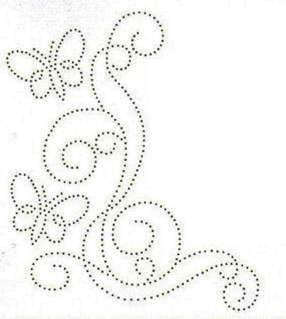 Трафареты узоров для страз