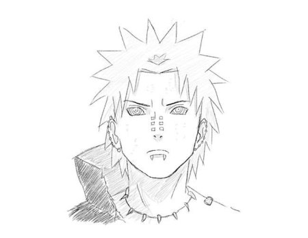 Нарисовать Наруто и Пейна