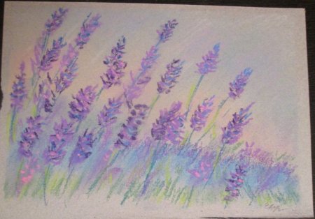 Рисунки восковыми мелками