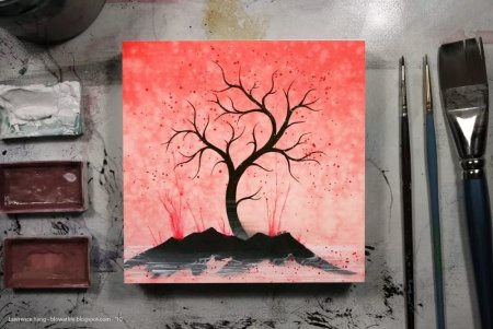 Рисунки красками для начинающих