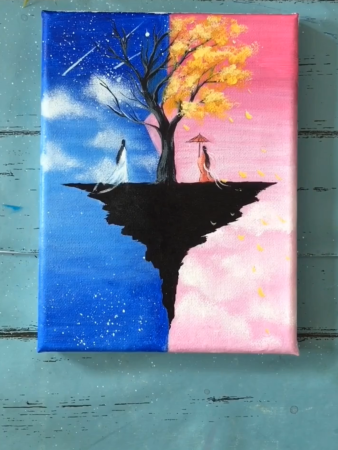 Рисунки на холсте для начинающих