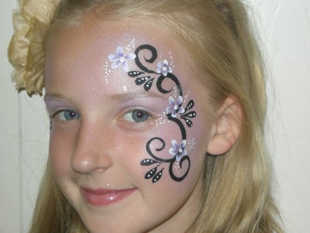 Аквагрим лёгкий для девочек