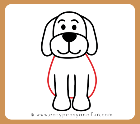 Собака карандашом для детей