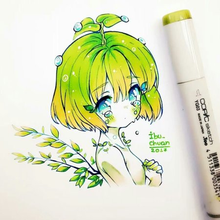 Легкие рисунки фломастерами тач