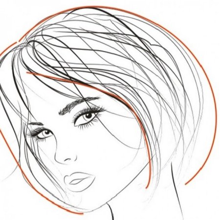 Девушка карандашом для начинающих