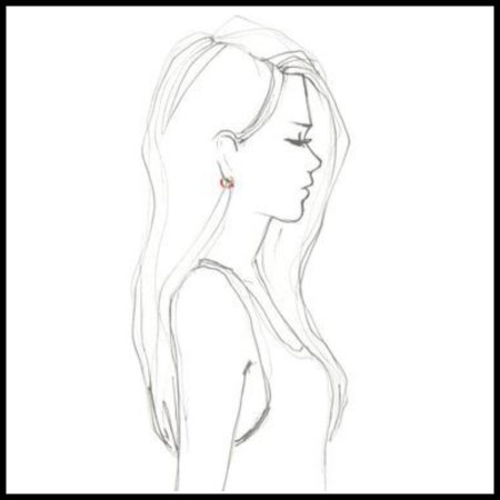 Лицо девушки рисунок