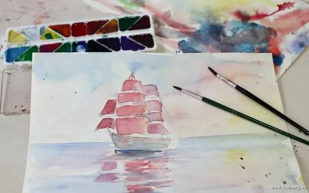 Рисунки акварелью легкие