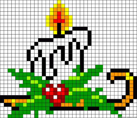 Вышивка елочки крестиком
