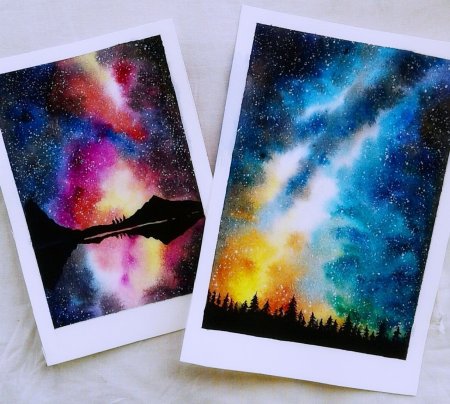 Рисунки для срисовки лёгкие космос