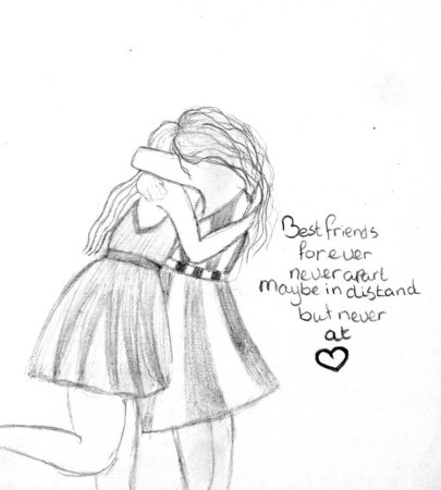 Лёгкие рисунки для подруг