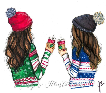 Рисунки для срисовки лёгкие для подруг