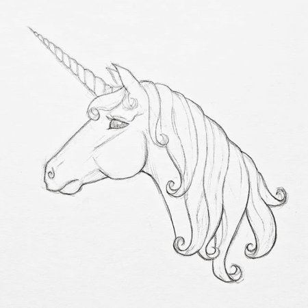 Уроки рисования для детей Единорог