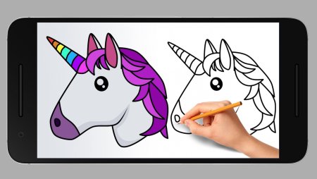 Единорог маркерами