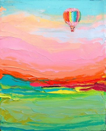 Рисование акрилом на холсте