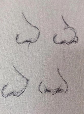 Как рисовать нос поэтапно для начинающих