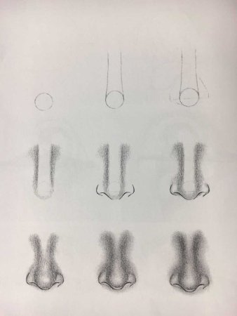 Уроки рисования карандашом части лица