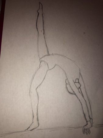 Рисунки гимнасток для срисовки