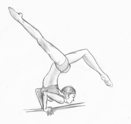 Гимнастка карандашом