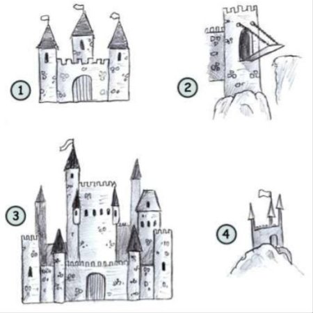 Замок рисунок