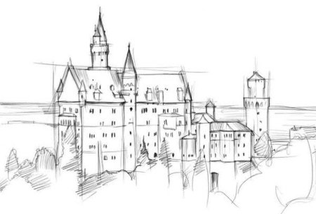 Замок карандашом