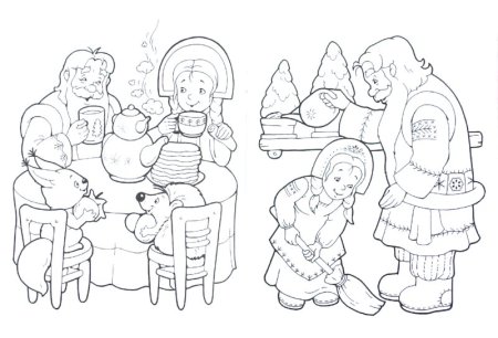 Раскраска. Морозко