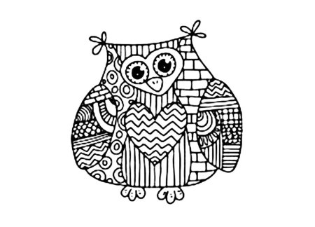 Раскраска антистресс легкая