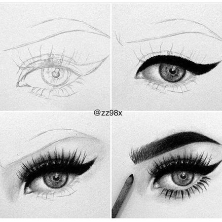 Глаз со стрелкой для срисовки