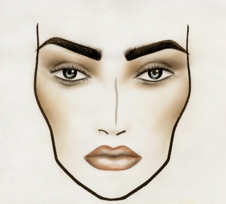 Архитектура бровей эскиз