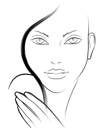 Макет для макияжа