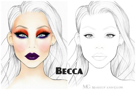 Фейсчарт Becca