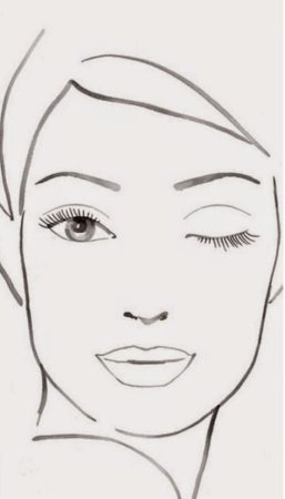 Макет для макияжа