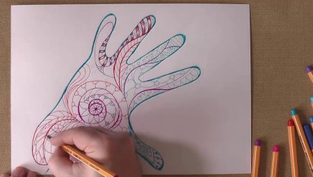 Рисунки карандашом и фломастерами