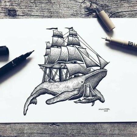 Море маркерами