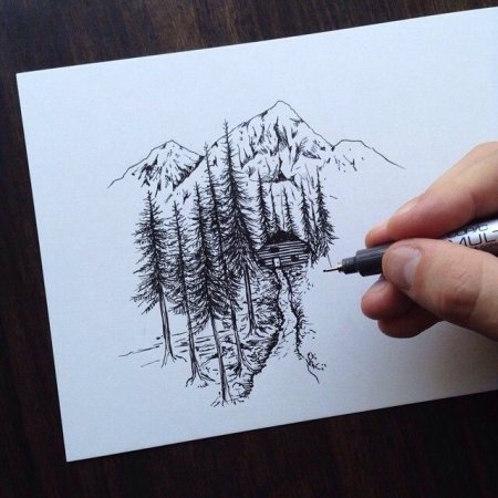 Рисунки для скетчбука для срисовки