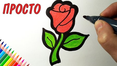 Рисунок для мамы фломастерами