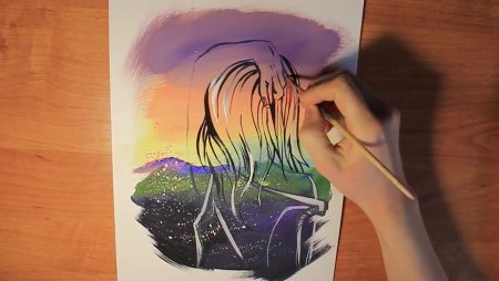 Рисование акварельными красками