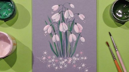 Рисование сухой кистью